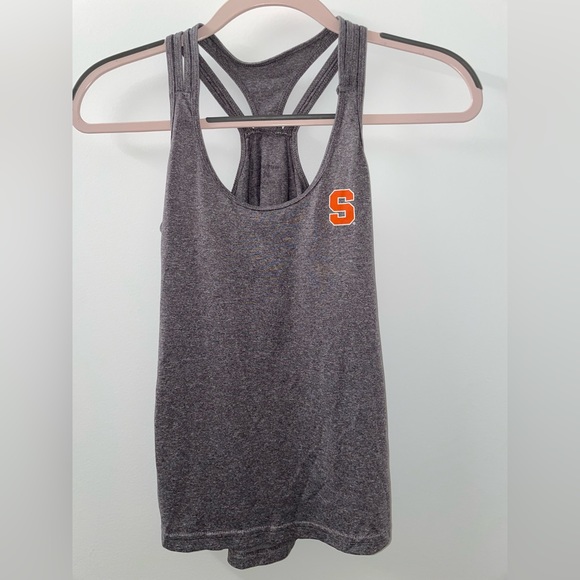 Syracuse heather grey razor back workout tank - Picture 2 of 9